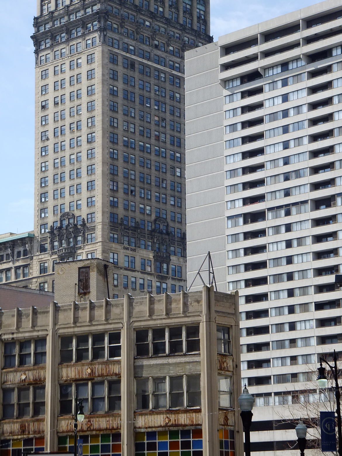 Immeubles désaffectés dans le centre de Détroit