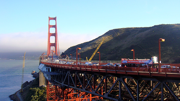 Golden Gate Bridge du côté de Sausalito